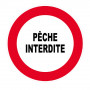 Panneau Pêche Interdite – Signalisation Zone Réglementée – Plastique Rigide Anti-UV
