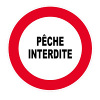 Panneau Pêche Interdite – Signalisation Zone Réglementée – Plastique Rigide Anti-UV Panneau Pêche Interdite – Signalisation Zone Réglementée – Plastique Rigide Anti-UV