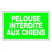 Panneau Pelouse Interdite aux Chiens – Signalisation Claire – Résistant Extérieur Durable