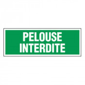 Panneau Pelouse Interdite – Signalétique Extérieure – Résistant et Conforme aux Normes