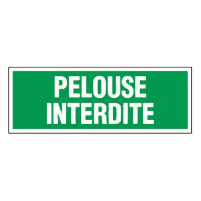 Panneau Pelouse Interdite – Signalétique Extérieure – Résistant et Conforme aux Normes