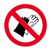 Panneau Port de Gants Interdit – Signalétique Sécurité – Durable et Conforme aux Normes ISO