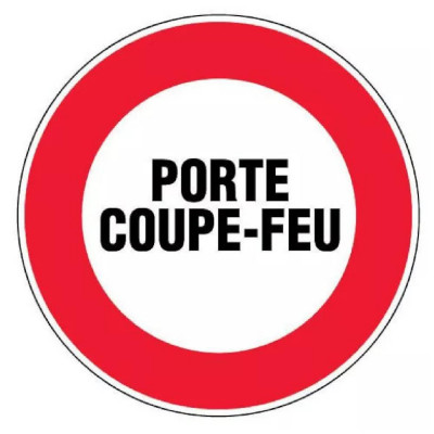 Panneau Porte Coupe-Feu – Signalisation Sécurité Incendie – Plastique Rigide Anti-UV