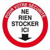 Panneau Pour Votre Sécurité Ne Rien Stocker Ici – Sécurité – ISO 7010