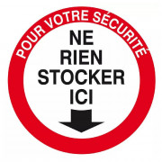 Panneau Pour Votre Sécurité Ne Rien Stocker Ici – Sécurité – ISO 7010