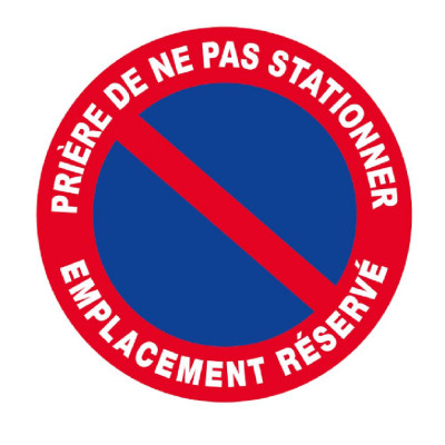 Cartello "Posto Riservato" 200 Mm In Alluminio Dibond 3 Mm - AUA SIGNALETIQUE - Parcheggio Privato Giorno E Notte, Resistente Per Esterno