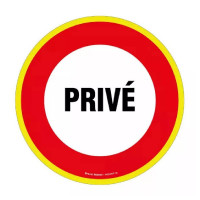 Panneau Privé – Haute Visibilité – Signalisation Accès Réservé ISO