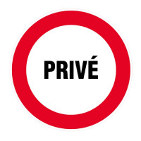 Panneau Privé – Signalétique d’Accès Réservé – Résistant et Conforme aux Normes ISO