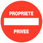 Panneau Propriété Privée – Accès Interdit – Conforme Norme ISO 7010