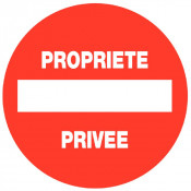 Panneau Propriété Privée – Accès Interdit – Conforme Norme ISO 7010