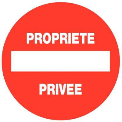Panneau Propriété Privée – Accès Interdit – Conforme Norme ISO 7010