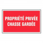 Panneau Propriété Privée Chasse Gardée – Signalétique Interdiction – Résistant et Conforme aux Norme