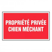 Panneau Propriété Privée Chien Méchant – Signalétique Sécurité – Résistant et Conforme aux Normes