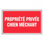 Panneau Propriété Privée Chien Méchant – Signalétique Sécurité – Résistant et Conforme aux Normes