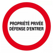 Panneau Propriété Privée Défense d’Entrer – Sécurité Accès Interdit – ISO 7010