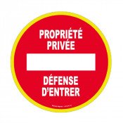 Panneau Propriété Privée Défense d’Entrer – Signalisation Sécurité ISO