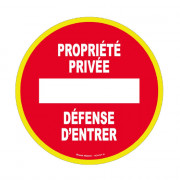 Panneau Propriété Privée Défense d’Entrer – Signalisation Sécurité ISO