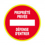 Panneau Propriété Privée Défense d’Entrer – Signalisation Sécurité ISO