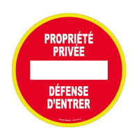 Panneau Propriété Privée Défense d’Entrer – Signalisation Sécurité ISO