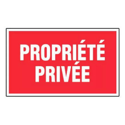 Panneau Propriété Privée – Signalétique Interdiction – Résistant et Conforme aux Normes