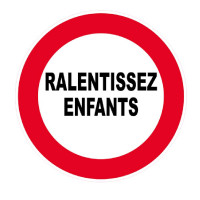 Panneau Ralentissez Enfants – Signalisation Sécurité Routière – Plastique Rigide Anti-UV Panneau Ralentissez Enfants – Signalisation Sécurité Routière – Plastique Rigide Anti-UV