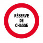 Panneau Réserve de Chasse – Signalisation Zone Protégée – Plastique Rigide Anti-UV
