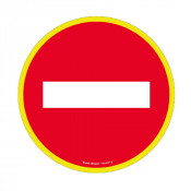 Panneau Sens Interdit – Haute Visibilité – Signalisation ISO 7010