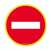 Panneau Sens Interdit – Haute Visibilité – Signalisation ISO 7010