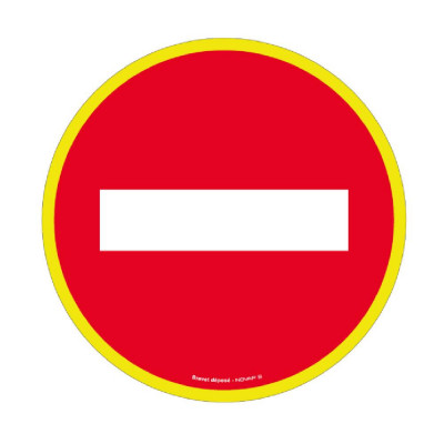 Panneau Sens Interdit – Haute Visibilité – Signalisation ISO 7010
