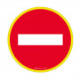Panneau Sens Interdit – Haute Visibilité – Signalisation ISO 7010