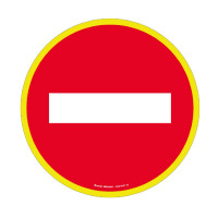 Panneau Sens Interdit – Haute Visibilité – Signalisation ISO 7010