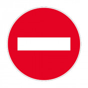 Panneau Sens Interdit – Signalisation Routière et Industrielle – Résistant et Conforme aux Normes IS