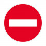 Panneau Sens Interdit – Signalisation Routière et Industrielle – Résistant et Conforme aux Normes IS