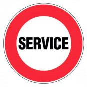 Panneau Service – Signalisation Zone Technique – Plastique Rigide Anti-UV