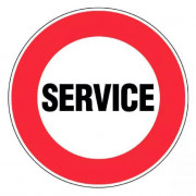 Panneau Service – Signalisation Zone Technique – Plastique Rigide Anti-UV