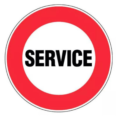 Panneau Service – Signalisation Zone Technique – Plastique Rigide Anti-UV