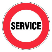 Panneau Service – Signalisation Zone Technique – Plastique Rigide Anti-UV