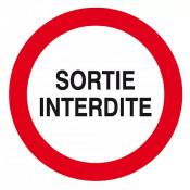 Panneau Sortie Interdite – Sécurité Accès Restreint – Conforme ISO 7010