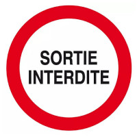 Panneau Sortie Interdite – Sécurité Accès Restreint – Conforme ISO 7010 Panneau Sortie Interdite – Sécurité Accès Restreint – Conforme ISO 7010