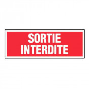 Panneau Sortie Interdite – Signalétique Sécurité – Durable et Conforme aux Normes