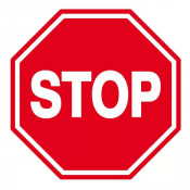 Panneau STOP Interdiction – Signalisation Sécurité – Conforme ISO 7010