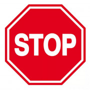 Panneau STOP Interdiction – Signalisation Sécurité – Conforme ISO 7010