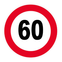 Panneau Vitesse Limitée à 60 km/h – Signalisation Sécurité – Plastique Rigide Anti-UV Panneau Vitesse Limitée à 60 km/h – Signalisation Sécurité – Plastique Rigide Anti-UV