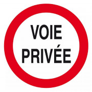 Panneau Voie Privée Circulation Interdite – Sécurité Site – Conforme ISO 7010