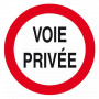 Panneau Voie Privée Circulation Interdite – Sécurité Site – Conforme ISO 7010