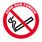 Panneau Zone Non-Fumeur – Signalisation Interdiction – Plastique ou Adhésif Anti-UV