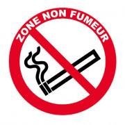 Panneau Zone Non-Fumeur – Signalisation Interdiction – Plastique ou Adhésif Anti-UV