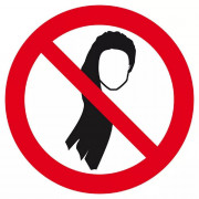 Signal d’Interdiction Cheveux Longs Non Attachés Interdits – Prévention des Accidents – Panneau Rigi