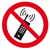 Signal d’Interdiction d’Activer des Téléphones Mobiles – Sécurité et Confidentialité – Panneau Rigid