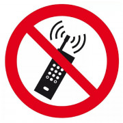 Signal d’Interdiction d’Activer des Téléphones Mobiles – Sécurité et Confidentialité – Panneau Rigid
